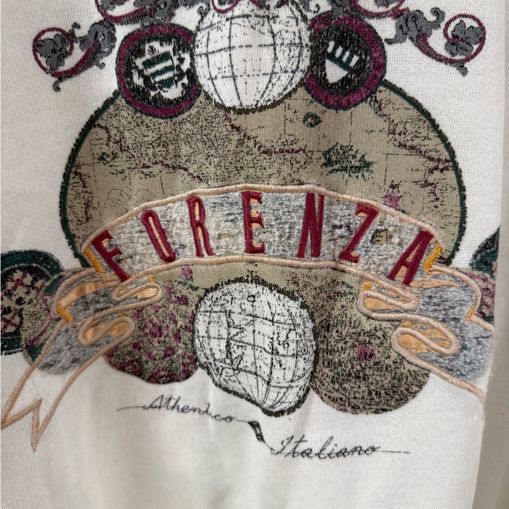 Vintage 80s Cream Forenza Sweatshirt Women’s LG Exc cond - Picture 8 of 8